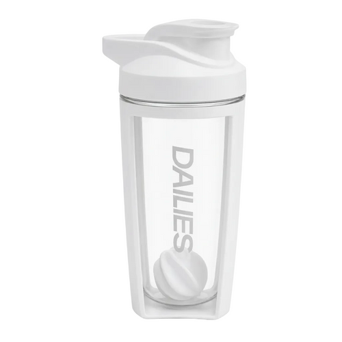 Dailies White Shaker Bottle
