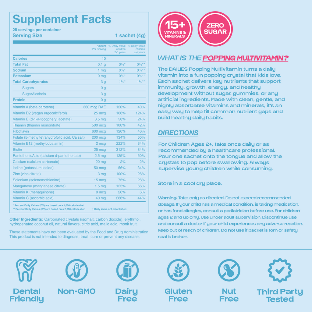Dailies Kids Popping Multivitamin